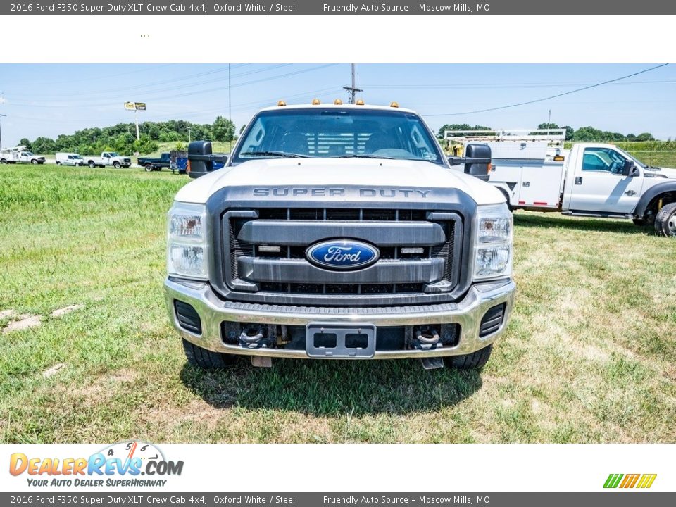 2016 Ford F350 Super Duty XLT Crew Cab 4x4 Oxford White / Steel Photo #9