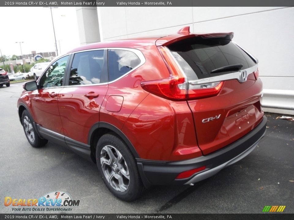 2019 Honda CR-V EX-L AWD Molten Lava Pearl / Ivory Photo #10