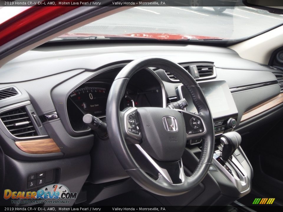 2019 Honda CR-V EX-L AWD Molten Lava Pearl / Ivory Photo #14