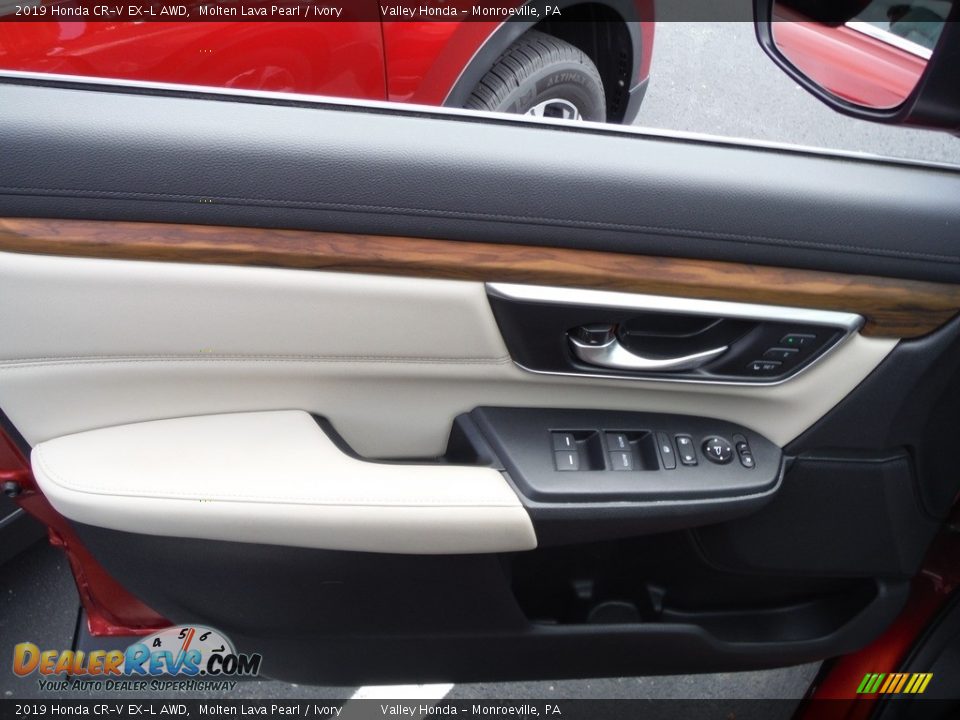 2019 Honda CR-V EX-L AWD Molten Lava Pearl / Ivory Photo #17