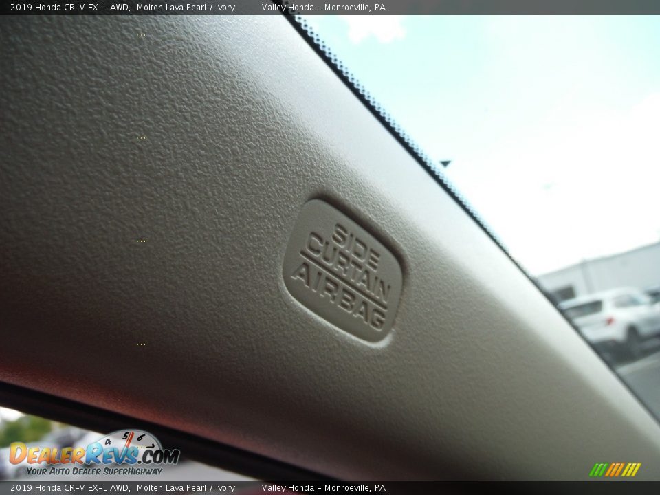 2019 Honda CR-V EX-L AWD Molten Lava Pearl / Ivory Photo #26