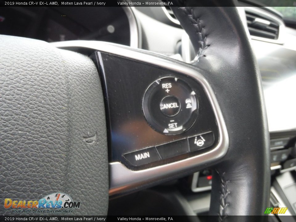 2019 Honda CR-V EX-L AWD Molten Lava Pearl / Ivory Photo #29