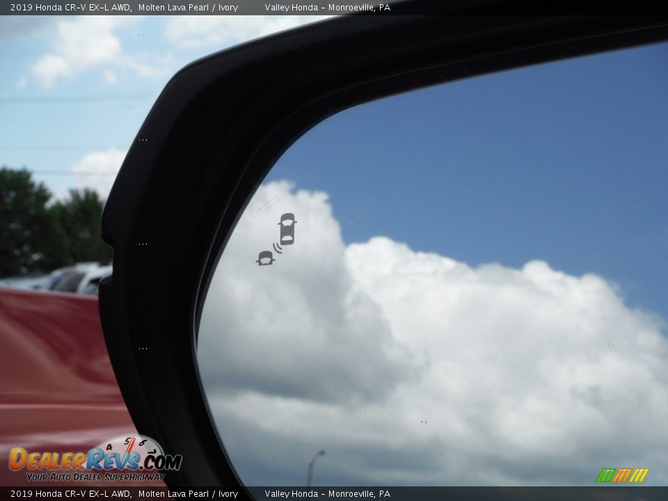 2019 Honda CR-V EX-L AWD Molten Lava Pearl / Ivory Photo #30
