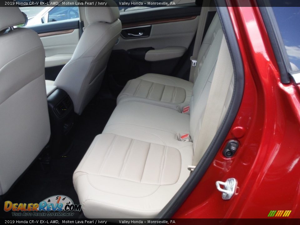 2019 Honda CR-V EX-L AWD Molten Lava Pearl / Ivory Photo #31