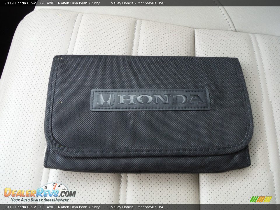 2019 Honda CR-V EX-L AWD Molten Lava Pearl / Ivory Photo #35