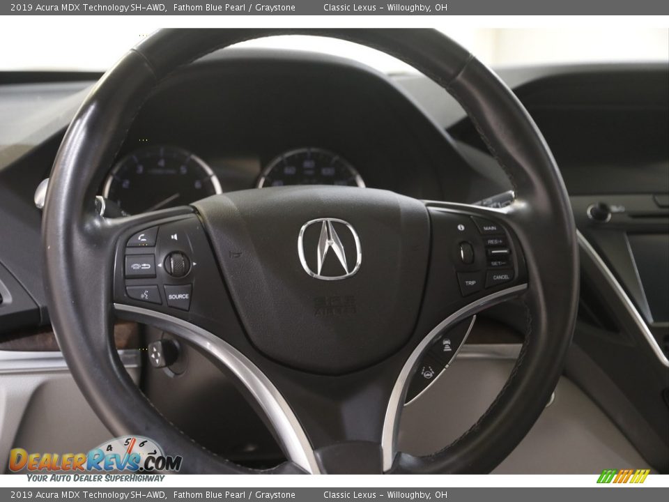 2019 Acura MDX Technology SH-AWD Steering Wheel Photo #7
