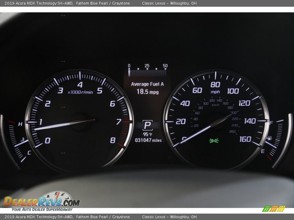 2019 Acura MDX Technology SH-AWD Gauges Photo #8