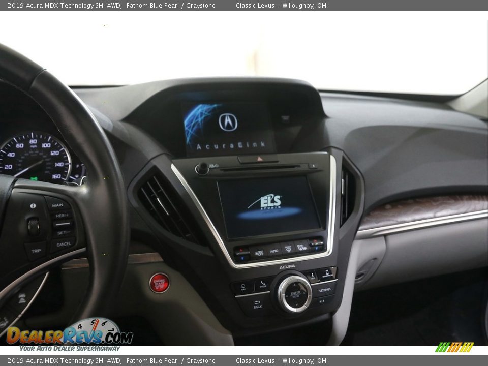 2019 Acura MDX Technology SH-AWD Fathom Blue Pearl / Graystone Photo #9