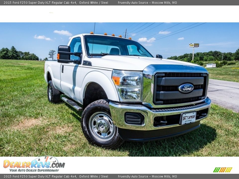 2015 Ford F250 Super Duty XLT Regular Cab 4x4 Oxford White / Steel Photo #1