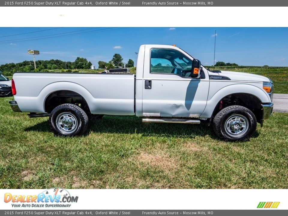 2015 Ford F250 Super Duty XLT Regular Cab 4x4 Oxford White / Steel Photo #3