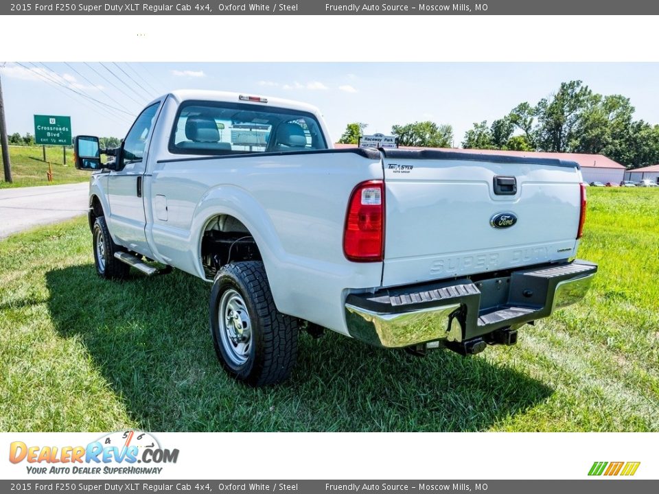 2015 Ford F250 Super Duty XLT Regular Cab 4x4 Oxford White / Steel Photo #6