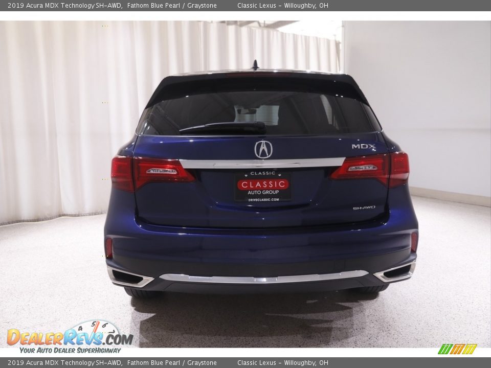 2019 Acura MDX Technology SH-AWD Fathom Blue Pearl / Graystone Photo #21