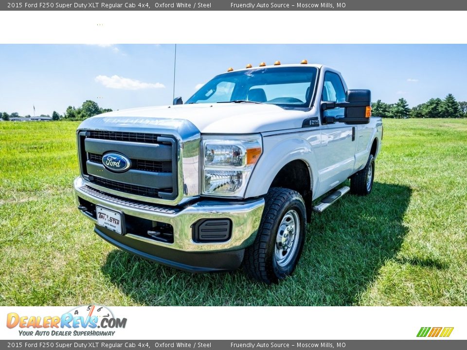 2015 Ford F250 Super Duty XLT Regular Cab 4x4 Oxford White / Steel Photo #8