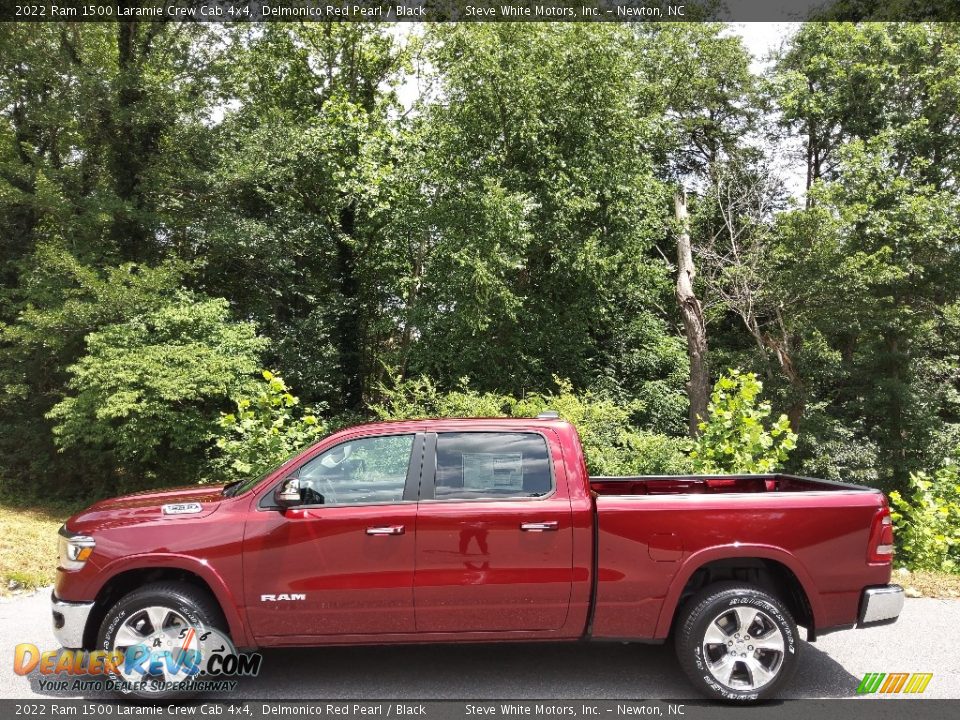 2022 Ram 1500 Laramie Crew Cab 4x4 Delmonico Red Pearl / Black Photo #1