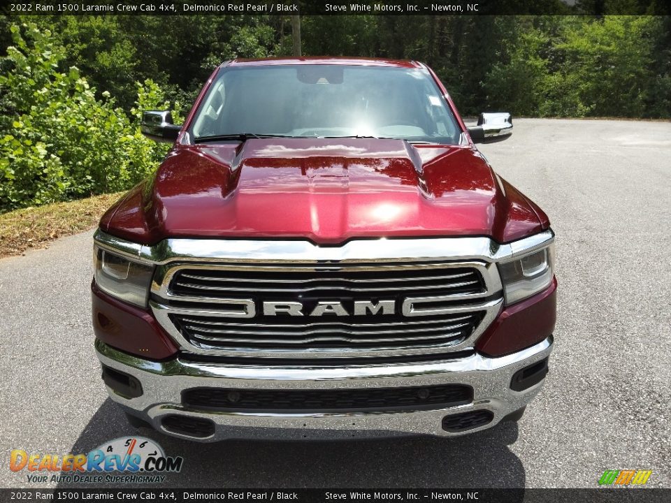 2022 Ram 1500 Laramie Crew Cab 4x4 Delmonico Red Pearl / Black Photo #3