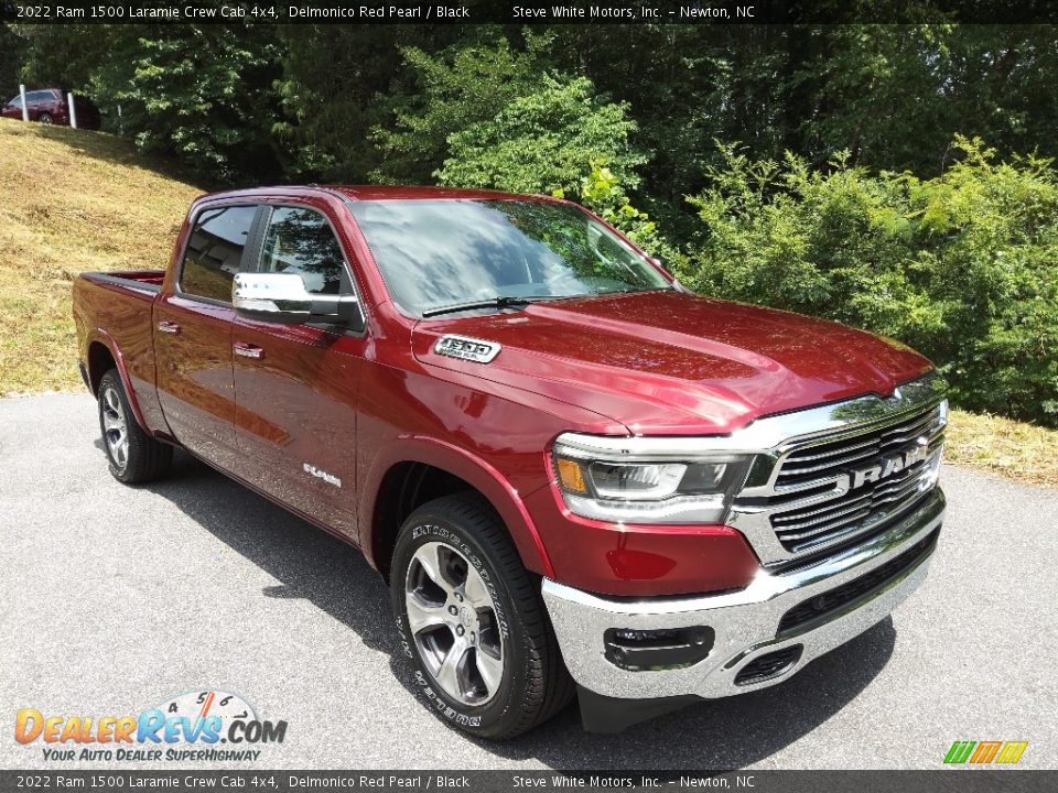 2022 Ram 1500 Laramie Crew Cab 4x4 Delmonico Red Pearl / Black Photo #4