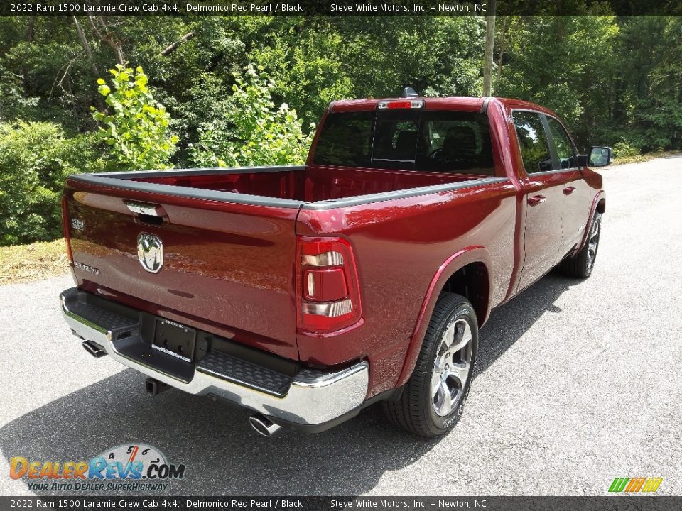 2022 Ram 1500 Laramie Crew Cab 4x4 Delmonico Red Pearl / Black Photo #6