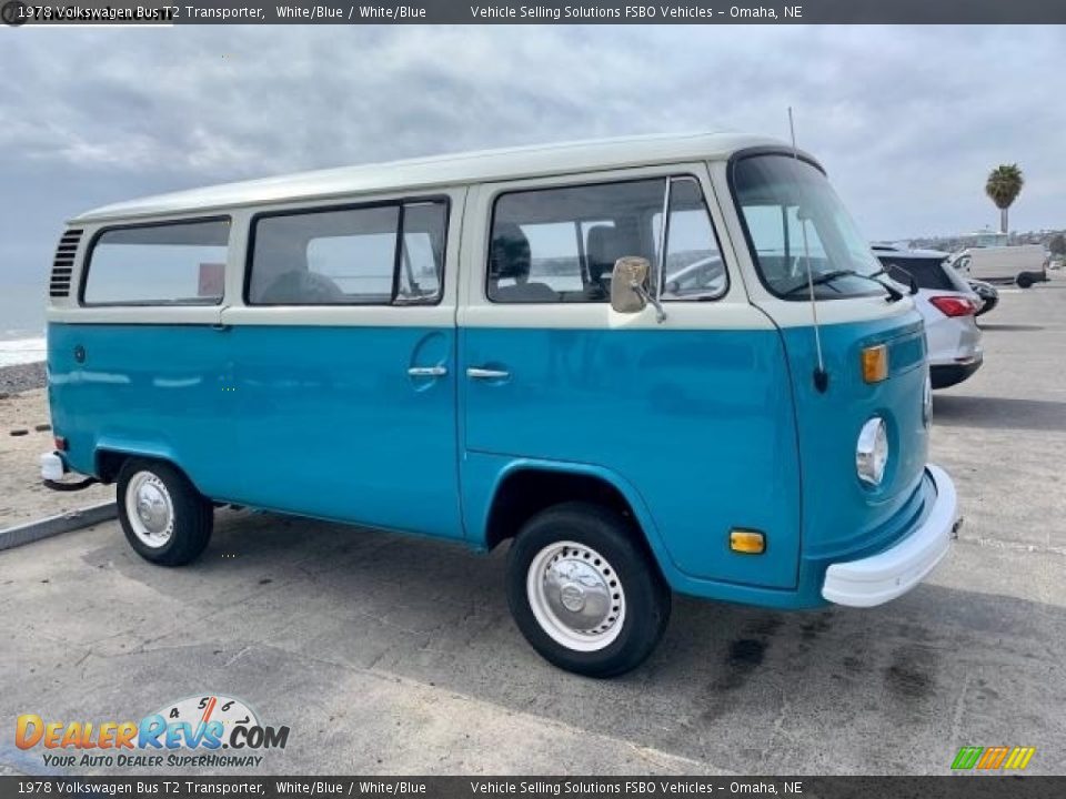 White/Blue 1978 Volkswagen Bus T2 Transporter Photo #4