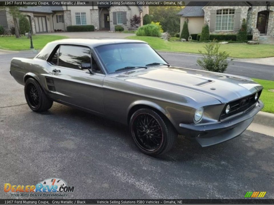 1967 Ford Mustang Coupe Grey Metallic / Black Photo #1