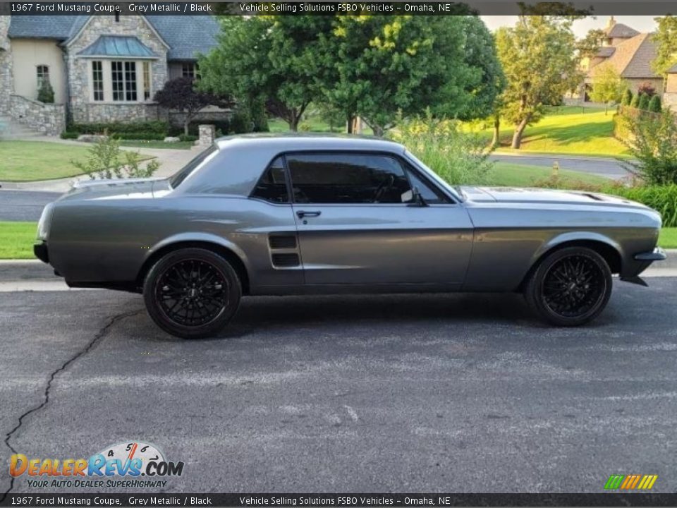 1967 Ford Mustang Coupe Grey Metallic / Black Photo #2