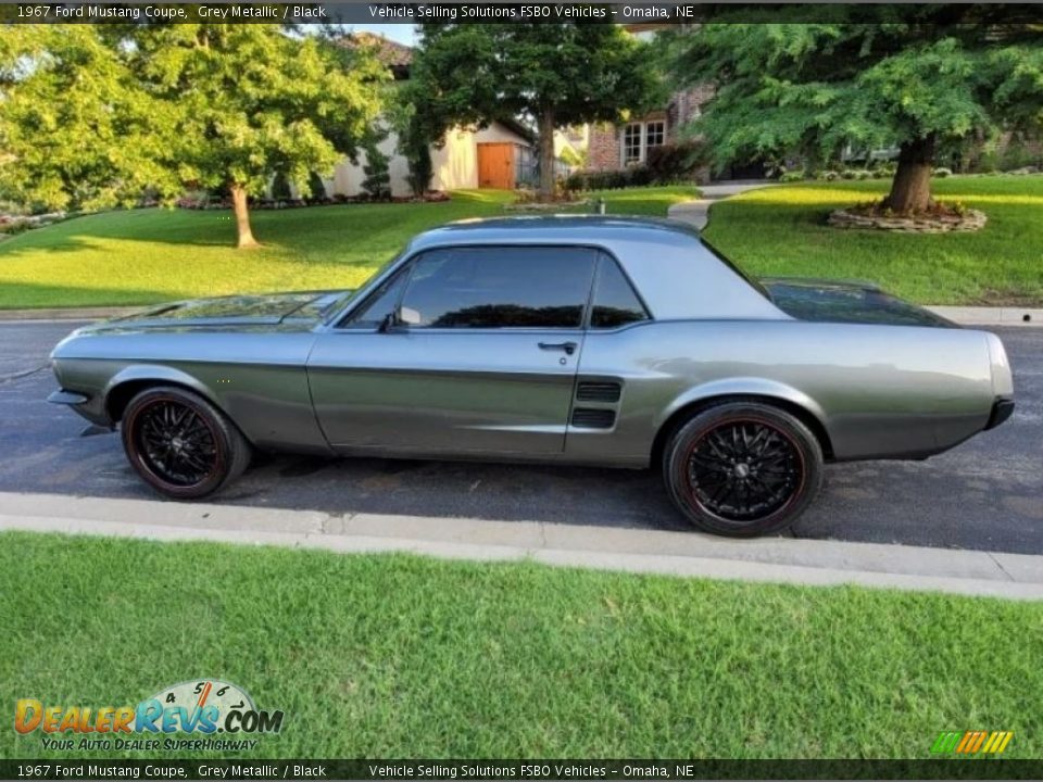 1967 Ford Mustang Coupe Grey Metallic / Black Photo #3