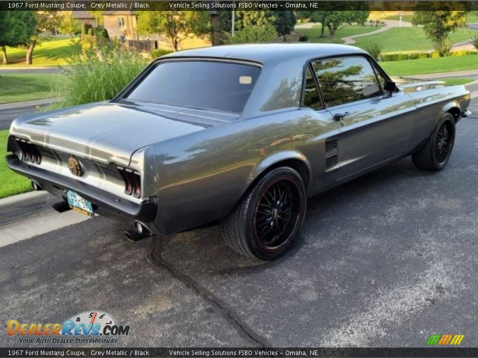 1967 Ford Mustang Coupe Grey Metallic / Black Photo #4