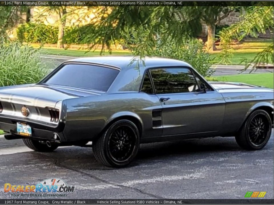 1967 Ford Mustang Coupe Grey Metallic / Black Photo #5