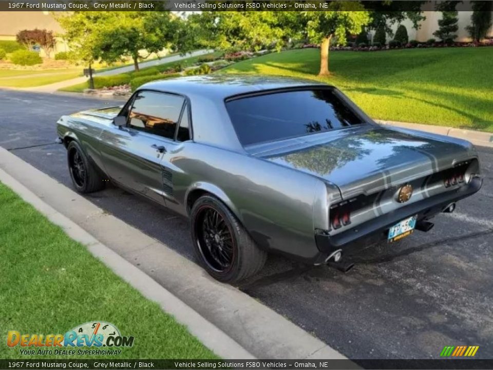 1967 Ford Mustang Coupe Grey Metallic / Black Photo #6