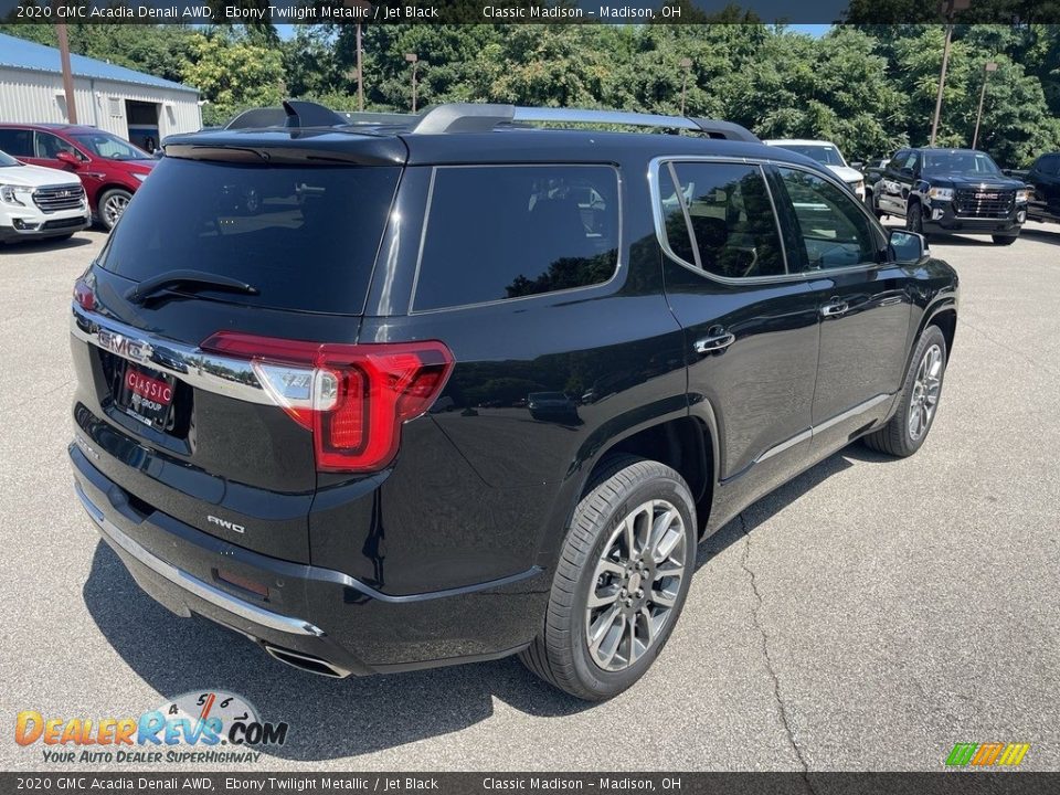 2020 GMC Acadia Denali AWD Ebony Twilight Metallic / Jet Black Photo #3