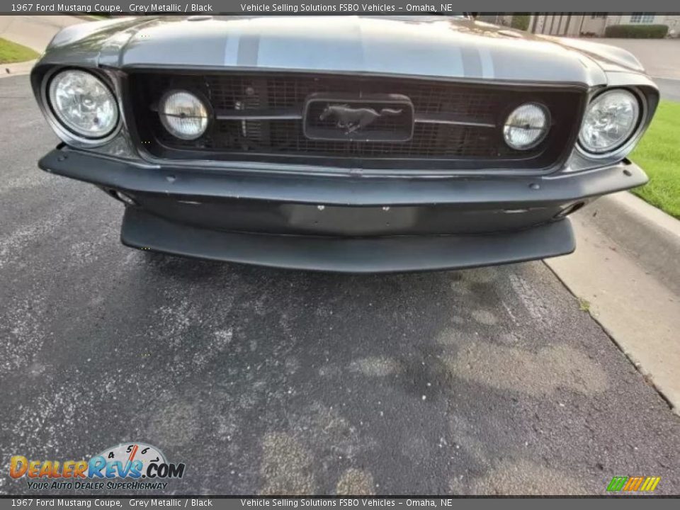 1967 Ford Mustang Coupe Grey Metallic / Black Photo #14