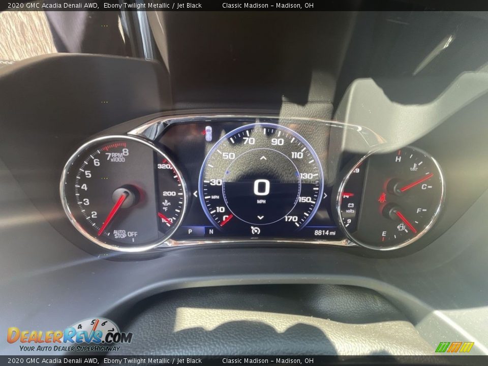 2020 GMC Acadia Denali AWD Ebony Twilight Metallic / Jet Black Photo #10