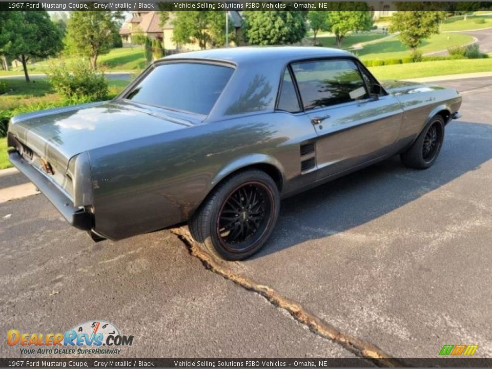 1967 Ford Mustang Coupe Grey Metallic / Black Photo #16