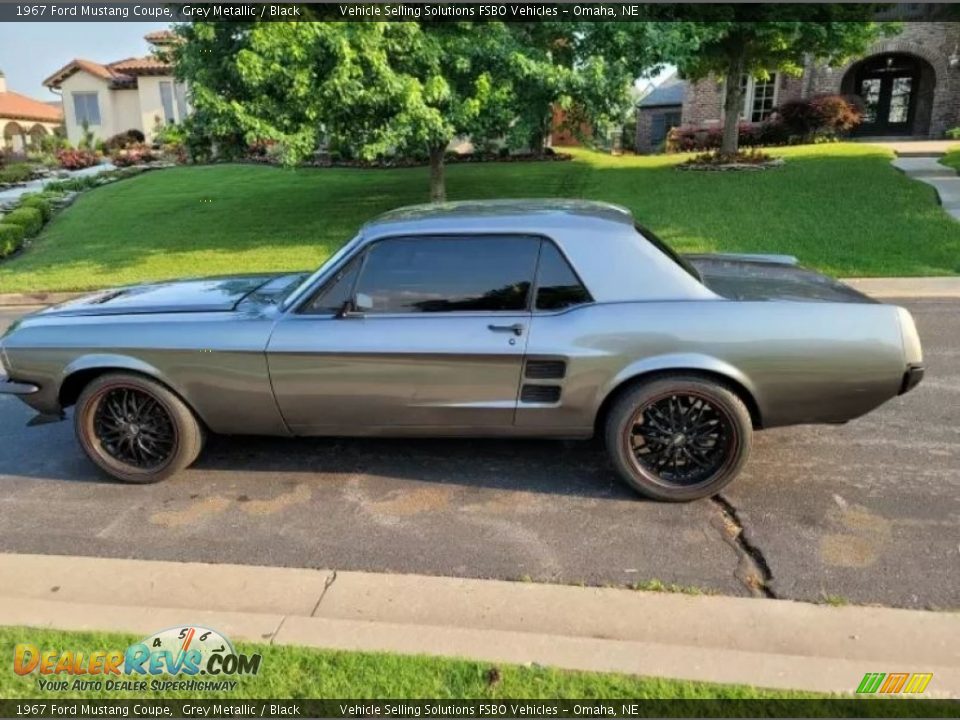 1967 Ford Mustang Coupe Grey Metallic / Black Photo #18