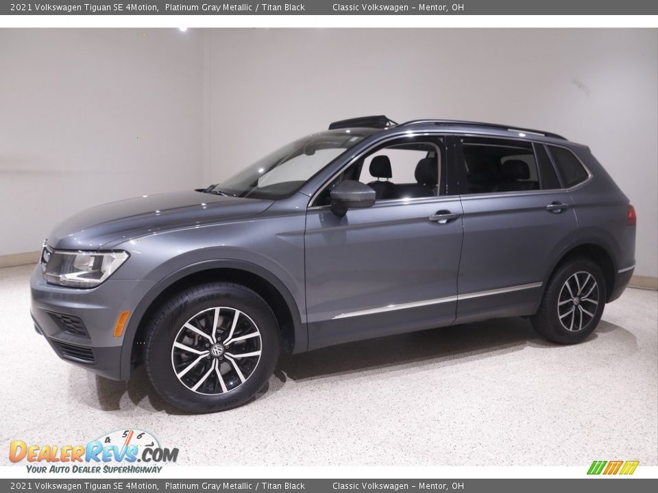 2021 Volkswagen Tiguan SE 4Motion Platinum Gray Metallic / Titan Black Photo #3