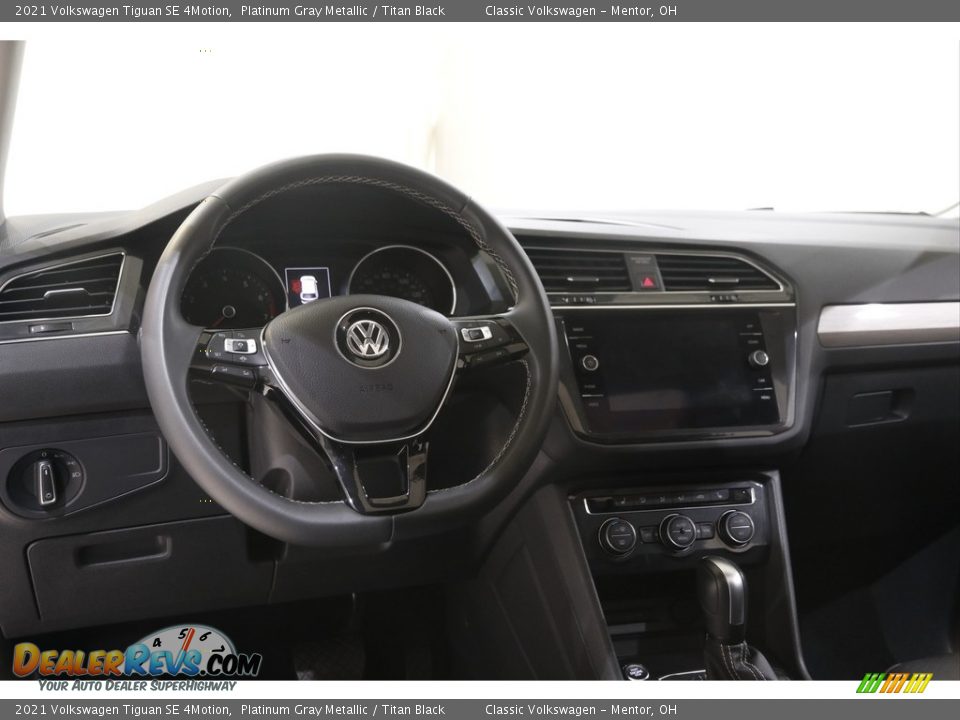 2021 Volkswagen Tiguan SE 4Motion Platinum Gray Metallic / Titan Black Photo #6
