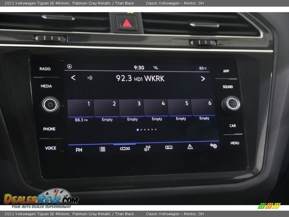 2021 Volkswagen Tiguan SE 4Motion Platinum Gray Metallic / Titan Black Photo #10