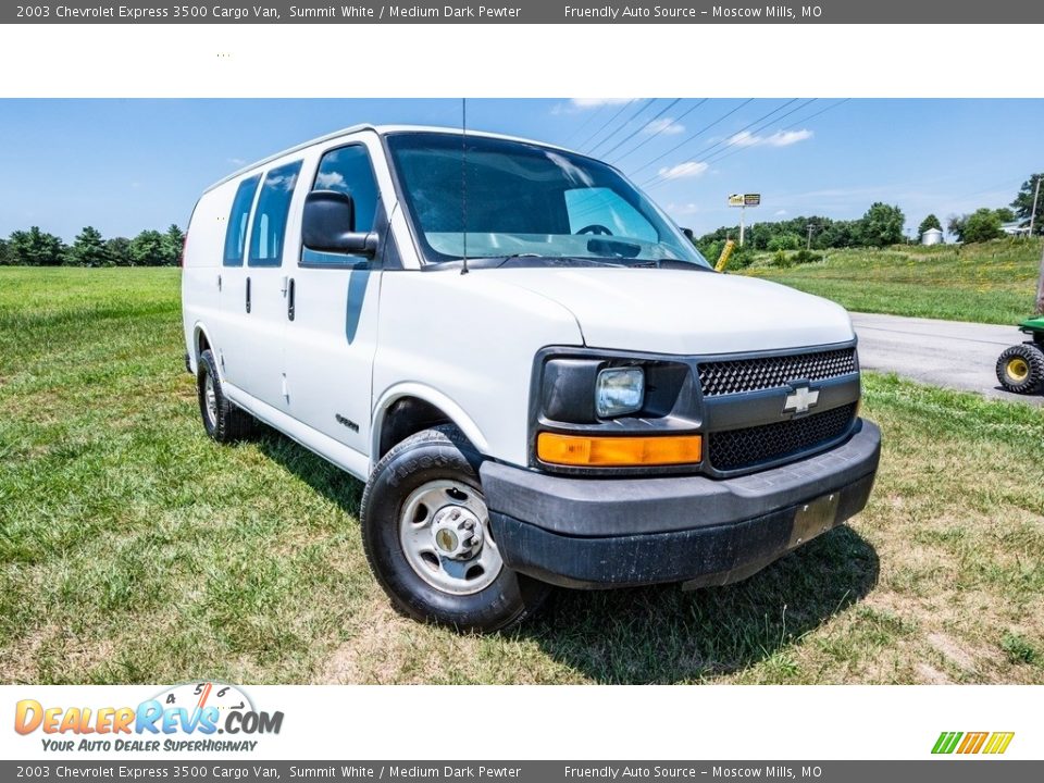 2003 Chevrolet Express 3500 Cargo Van Summit White / Medium Dark Pewter Photo #1