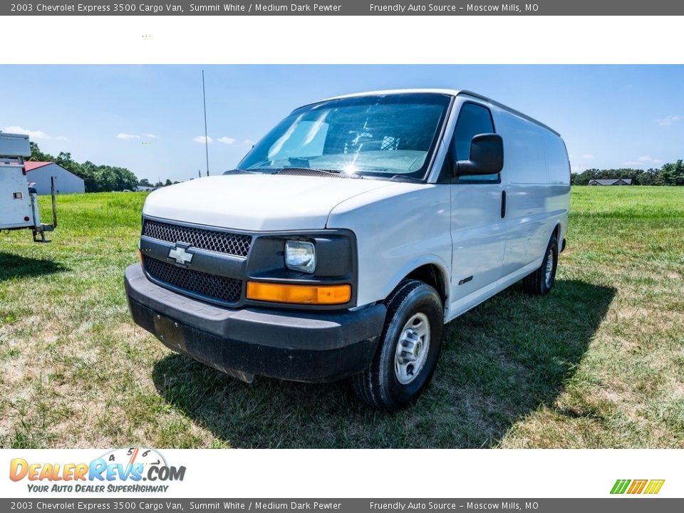 2003 Chevrolet Express 3500 Cargo Van Summit White / Medium Dark Pewter Photo #8