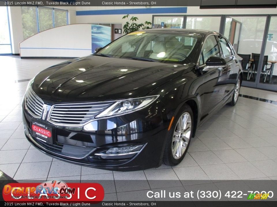 2015 Lincoln MKZ FWD Tuxedo Black / Light Dune Photo #1