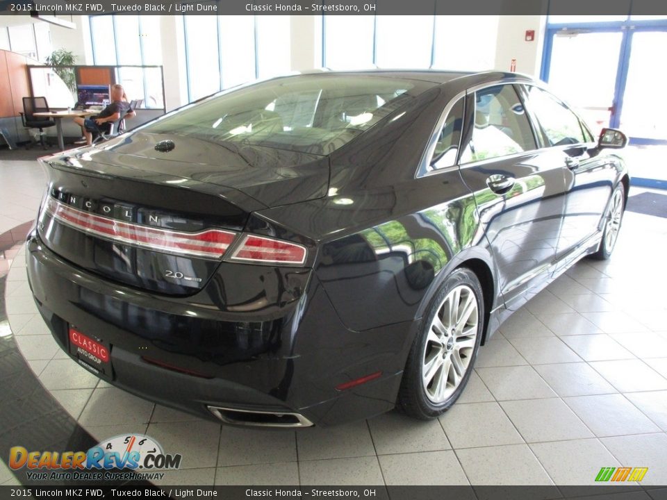 2015 Lincoln MKZ FWD Tuxedo Black / Light Dune Photo #7