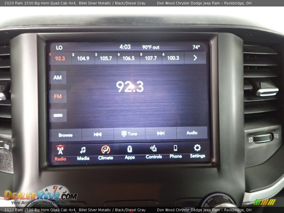 2020 Ram 1500 Big Horn Quad Cab 4x4 Billet Silver Metallic / Black/Diesel Gray Photo #2