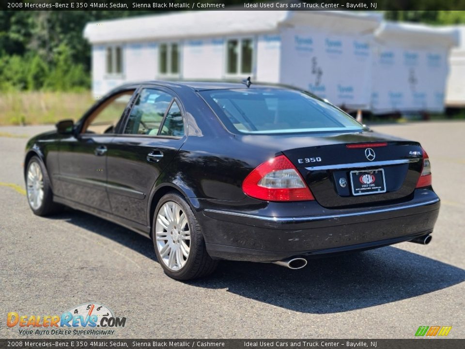 2008 Mercedes-Benz E 350 4Matic Sedan Sienna Black Metallic / Cashmere Photo #3