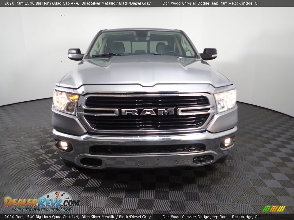 2020 Ram 1500 Big Horn Quad Cab 4x4 Billet Silver Metallic / Black/Diesel Gray Photo #5
