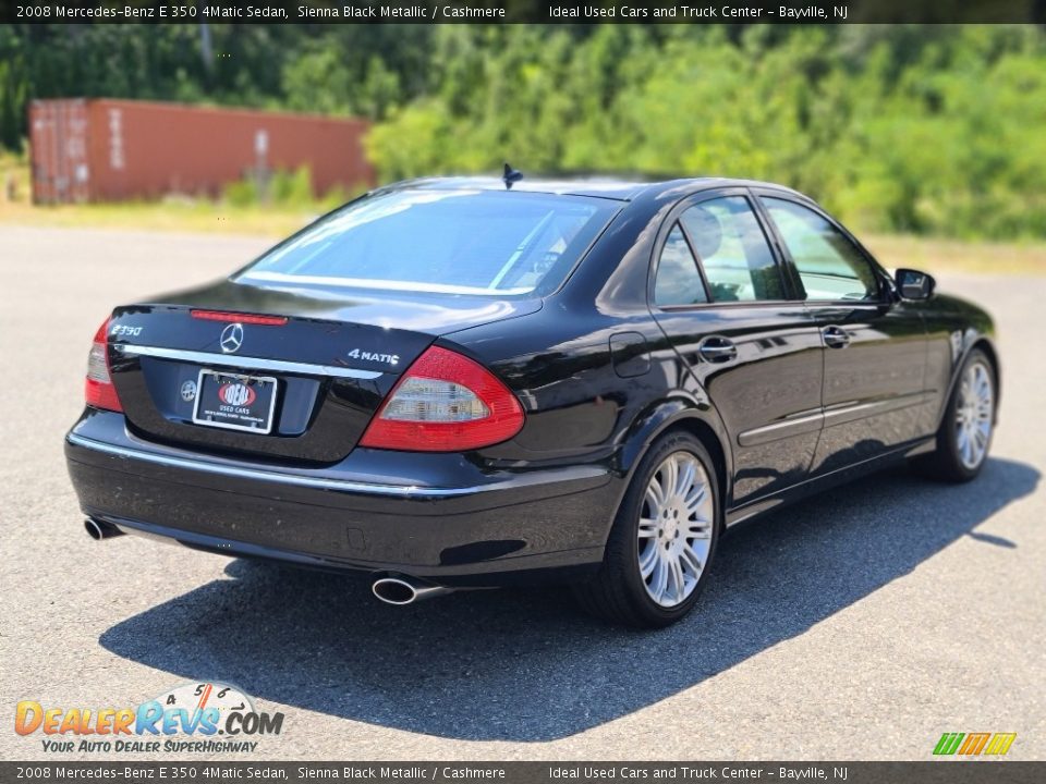 2008 Mercedes-Benz E 350 4Matic Sedan Sienna Black Metallic / Cashmere Photo #5