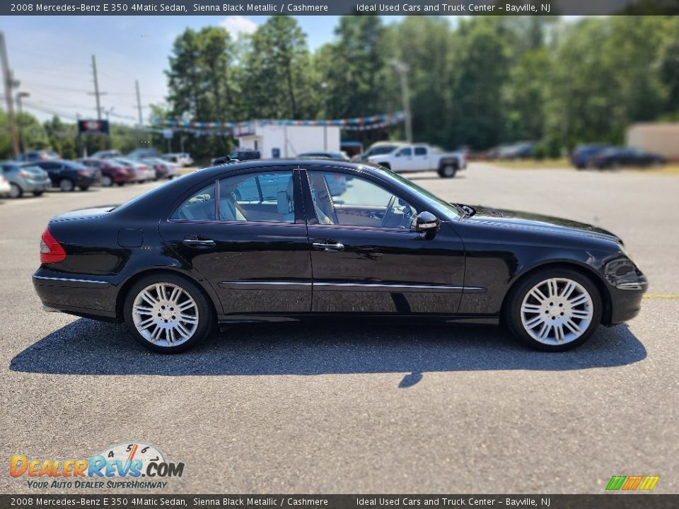 2008 Mercedes-Benz E 350 4Matic Sedan Sienna Black Metallic / Cashmere Photo #6