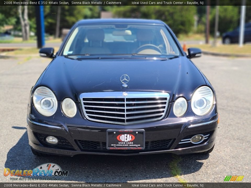 2008 Mercedes-Benz E 350 4Matic Sedan Sienna Black Metallic / Cashmere Photo #8