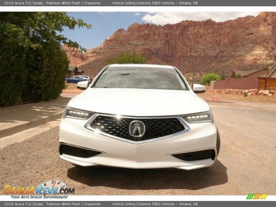 2019 Acura TLX Sedan Platinum White Pearl / Graystone Photo #3