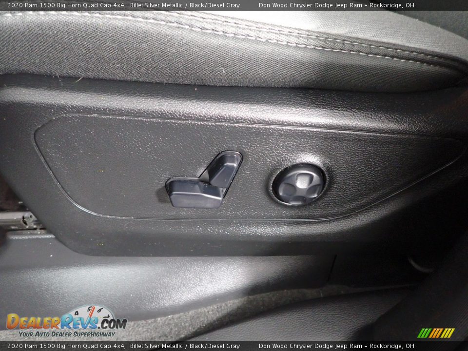 2020 Ram 1500 Big Horn Quad Cab 4x4 Billet Silver Metallic / Black/Diesel Gray Photo #13