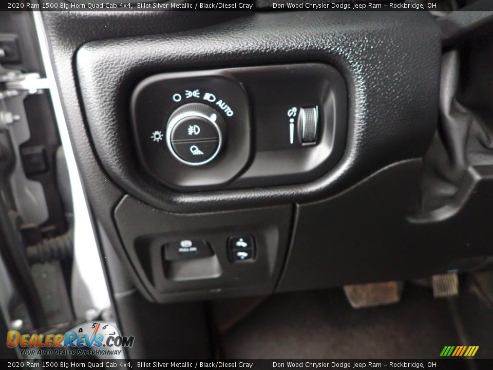2020 Ram 1500 Big Horn Quad Cab 4x4 Billet Silver Metallic / Black/Diesel Gray Photo #15