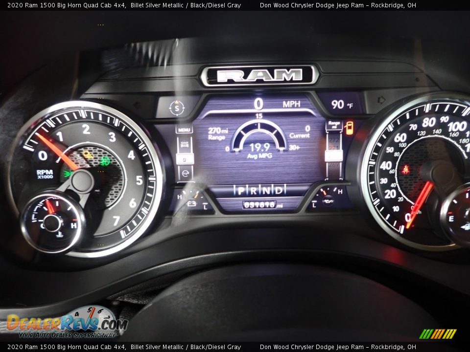 2020 Ram 1500 Big Horn Quad Cab 4x4 Billet Silver Metallic / Black/Diesel Gray Photo #18